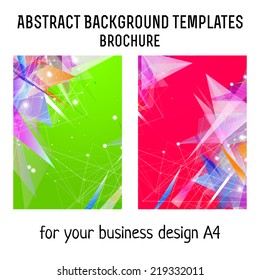 Set of flyer design vector