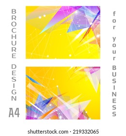 Set of flyer design vector