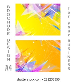 Set of flyer design vector