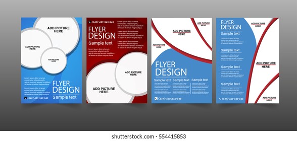 Set of Flyer design. Vector business  Eps 10