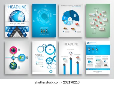Set Flyer Design  Web Templates  Brochure Designs  Technology Backgrounds  Mobile Technologies  Infographic  ans statistic Concepts   Applications covers 
