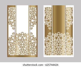 Set of flyer, leaflets, brochures, templates design. Vintage card with patterns and designs of the mandala. Floral ornaments in Eastern style. Islam, Arabic, Indian, Ottoman motifs.