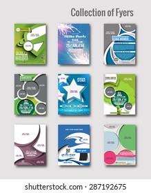 Set of Flyer & Poster Design in A4 Size Template.