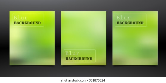 Set of Flyer & Poster Design in A4 Size Template,vector colorful nature banners