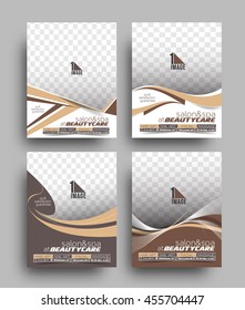 Set of Flyer, Poster & magazine design Layout template in A4 size Vector 