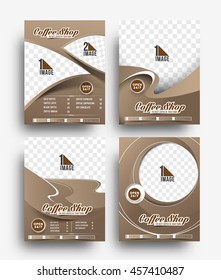 Set of Flyer, Poster & magazine design Layout template in A4 size Vector