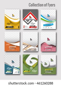 Set of Flyer, Poster & magazine design Layout template in A4 size Vector 