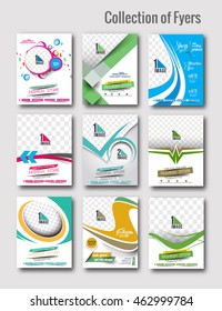 Set of Flyer, Poster & magazine design Layout template in A4 size Vector 