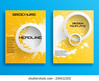 Set of Flyer Templates. Brochure Design . Abstract Modern Background .  