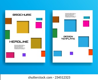 Set of Flyer Templates. Brochure Design. Abstract Modern Background .  