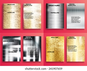 Set of Flyer Templates. Brochure Design Template . Abstract Modern Background . 