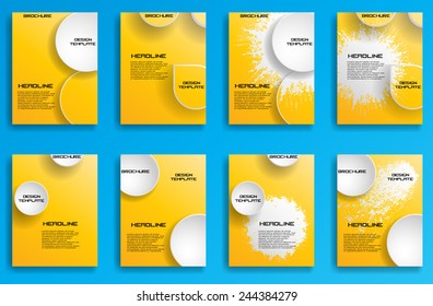 Set of Flyer Templates. Brochure Design Template . 