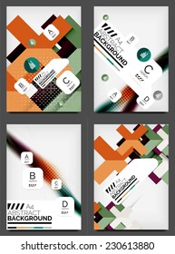 Set von Flyer-Vorlagen, Business-Web-Layouts, modernes Business-Web-Online-Layout