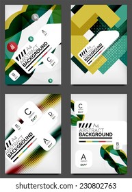 Set of Flyer Templates, Business Web Layouts, modern business web online layout