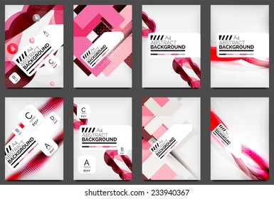 Set of Flyer Templates, Business Web Layouts, modern business web online layout