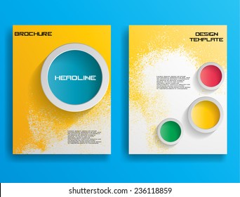 Set of Flyer Templates. Collection of Brochure Design . Abstract Modern Background .