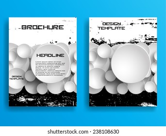 Set of Flyer Templates. Collection of Brochure Design . Abstract Modern Background . 
