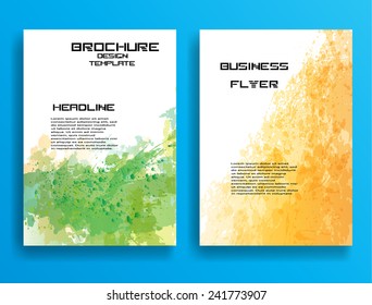 Set of Flyer Templates. Collection of Brochure Design . Abstract Modern Background . 