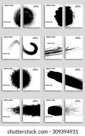 Set of Flyer Templates. Collection of Brochure Design . Abstract Modern Background .
