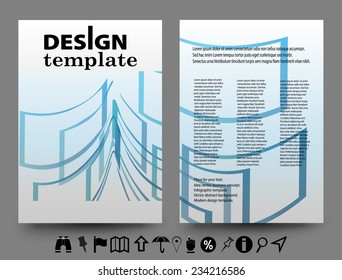 Set of Flyer,abstract vector modern background,brochure design templates with geometric.