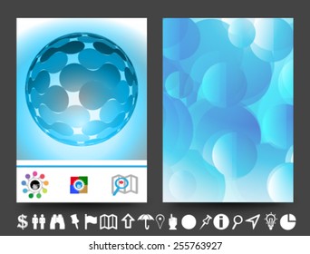 Set of Flyer,abstract vector modern background,brochure design templates with geometric.