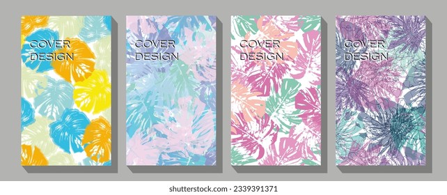 Set of flyers for bookstore, bookshop, library, book lover, e-book, education.  Modern cover design template with colorful dynamic overlay lines