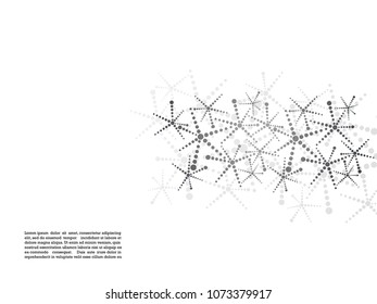 Set of flyers. DNA molecule, science, medicine, technology