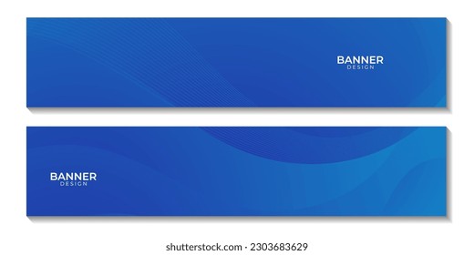 un conjunto de folletos con un elegante fondo moderno de olas azules para los negocios