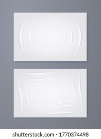Set mit eingefrorenem Papierhintergrund . Einzelne Vektorelemente