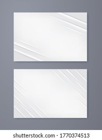 Set of Folded Paper Background . Isolated Vector Elements