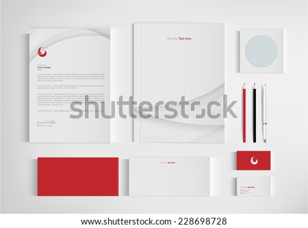 set folder for business. vector