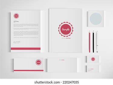set folder documentation for business. vector