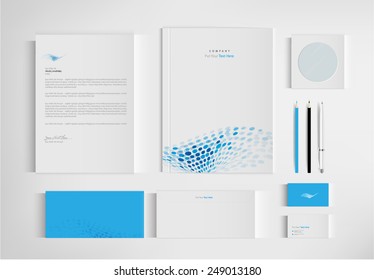set folder documentation for business. vector