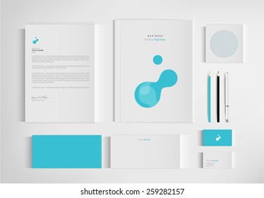 set folder documentation for business. vector