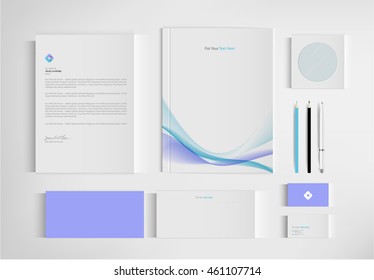 set folder documentation for business vector design.