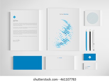 set folder documentation for business vector design.