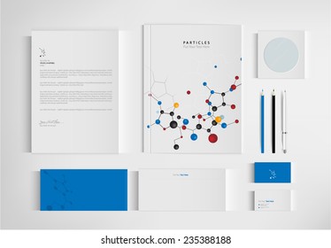 set folder medical for business. vector