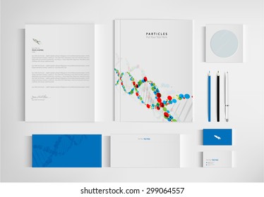 set folder medical for business. vector