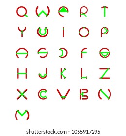 Set font can used for initial logo. EPS 10