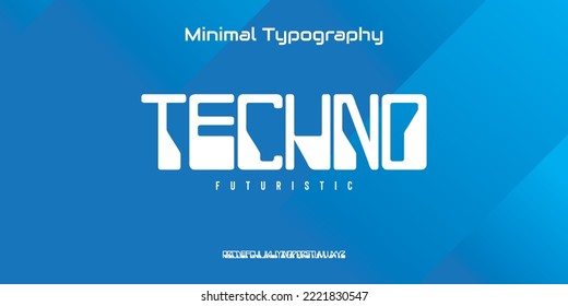 Set of fonts in minimalist style. Urban Minimal font. Typography and regular. Vector illustration.
