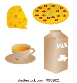 Set of food
