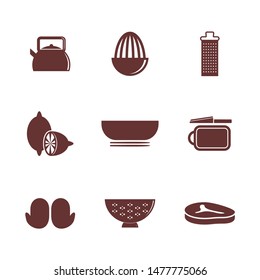 Set of Food Icon logo vector. Concept icon logo food with many variants.
