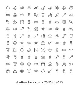 Set of Food Icon vector illustration