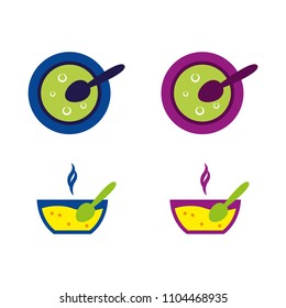 a set of food icons