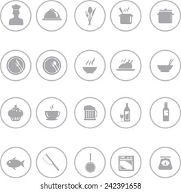 Set of food icons set