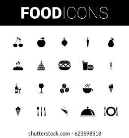 Set of food icons