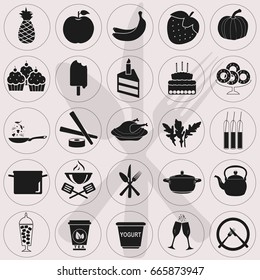 Set of Food Icons.