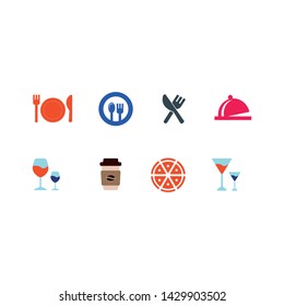 Set of Food icons. Vector illustration