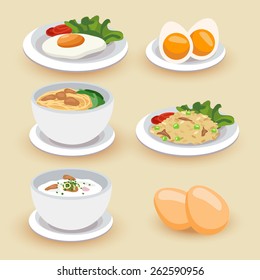 Set of food illustration