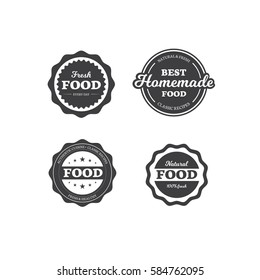 Set of Food Labels